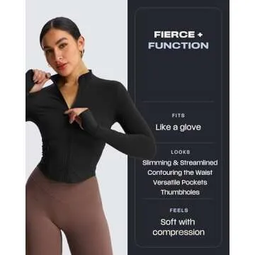 Stylish Aoxjox Women's Geo Zip Jacket for Active Life