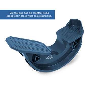 North American Healthcare Foot Rocker Blue -Optimal Foot Position for Flexibility, Plantar Fasciitis...
