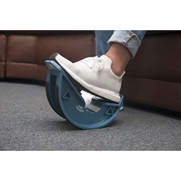 North American Healthcare Foot Rocker Blue -Optimal Foot Position for Flexibility, Plantar Fasciitis, Achilles tendonitis, and other Chronic Conditions