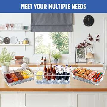 LIMOEASY Chilled Condiment Server for Parties