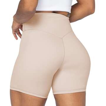 Sunzel 5" High Waist Biker Shorts for Women - Soft Yoga Workout Gym Bike Shorts
