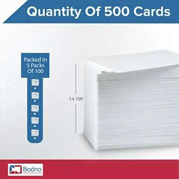 Bodno Premium Graphic Quality PVC Cards - 500 Pack