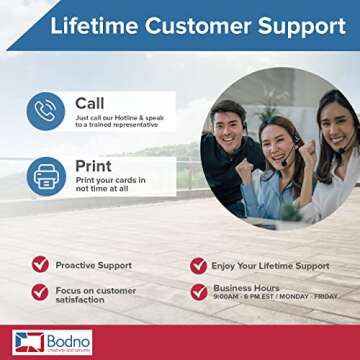 Bodno Premium CR80 30 Mil Graphic Quality PVC Cards - 500 Pack