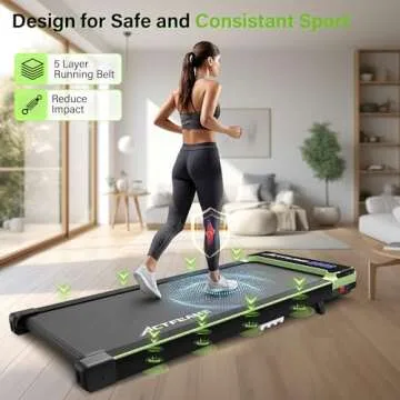 ACTFLAME Portable Walking Pad Treadmill with Incline