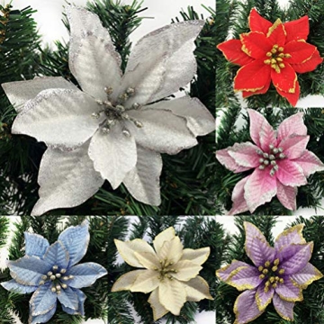 Enchanting Pink Flower Ornaments for Your Christmas Tree
