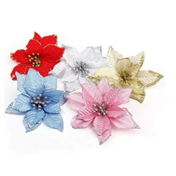 Enchanting Pink Flower Ornaments for Your Christmas Tree