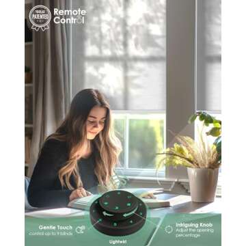 Yoolax Smart Blinds with Remote Control for Living Rooms