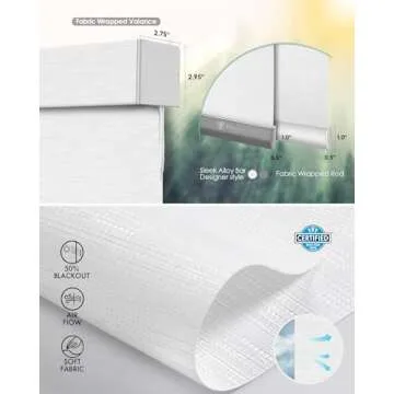 Yoolax Smart Blinds with Remote Control for Living Rooms