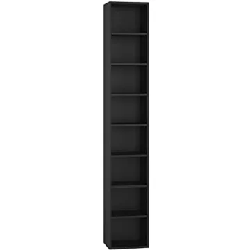 FOTOSOK Slim Media Tower Rack for Stylish Storage Solutions