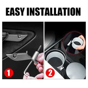 URLWALL Car Cup Holder Adapter for Tesla Model 3/Y