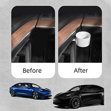 URLWALL Car Cup Holder Adapter for Tesla Model 3/Y