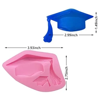Graduation Cap Silicone Mold for Cake Decorating