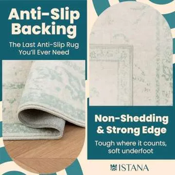 Istana Hallway Runner Rug - Stylish, Non-Slip & Washable