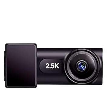 3 Channel 4K Dash Cam for Cars, 4K+2.5K Front and Rear Inside, 1440P+1440P+1080P Triple Car Camera,Included 64GB Card, with GPS and WiFi Wireless,IPS Screen,24 Hour Parking Mode,APP,Night Vision,WDR