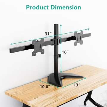 WALI Free Standing Monitor Stand
