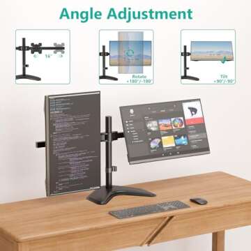 WALI Free Standing Monitor Stand