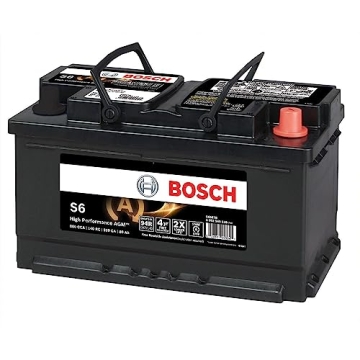 BOSCH S6587B S6 Flat Plate AGM Battery - Maintenance-Free & Spill-Proof