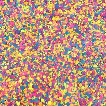 Rainbow Circles Face & Body Glitter - Safe & Versatile