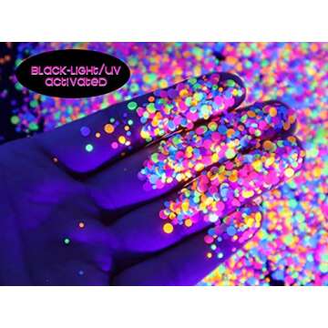 Rainbow Circles Face & Body Glitter - Safe & Versatile