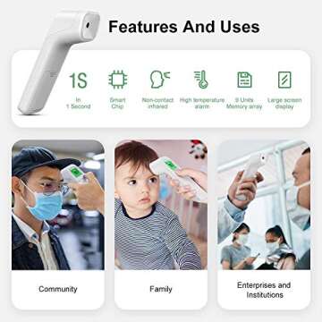 WORUIJIA Forehead Thermometer - Accurate Fever Detection