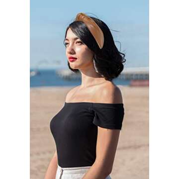 YETASI Headbands for Women Brown Knotted Headband is a Fashion Head band. Leather Knot Headbands are Top Knot Womens Headbands Designer for Girls