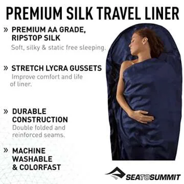 Sea to Summit Premium Silk Sleeping Bag Liner - Must-Have Comfort for Travelers