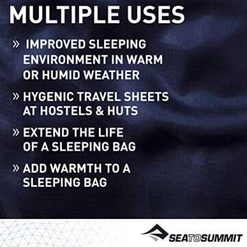 Sea to Summit Premium Silk Sleeping Bag Liner, Mummy w/Hood (82x37 inches)