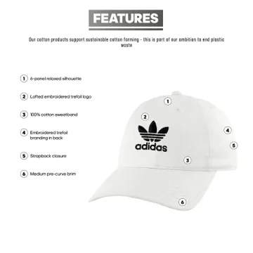Stylish adidas Originals Men's Metal Logo Strapback Cap
