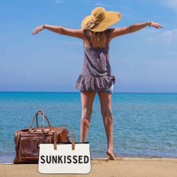 Santa Barbara Design Studio Tote Bag For Women Hold Everything 100% Cotton Canvas Shoulder Bag with Waterproof Lining, Large, Sunkissed