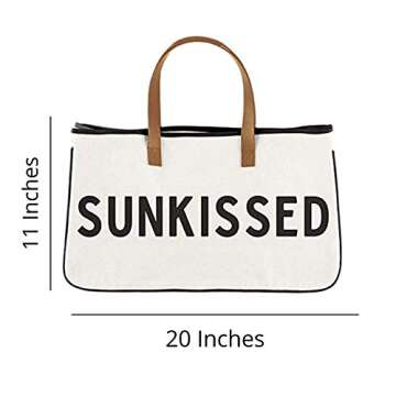 Santa Barbara Design Studio Tote Bag For Women Hold Everything 100% Cotton Canvas Shoulder Bag with Waterproof Lining, Large, Sunkissed