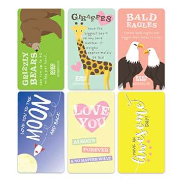 Fun Animal Facts Lunch Notes for Kids | 60 Cards