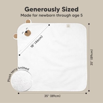 KeaBabies Baby Hooded Towel - Soft, Durable & Adorable