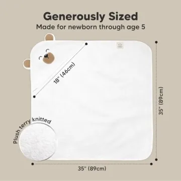 KeaBabies Baby Hooded Towel - Soft, Durable & Adorable