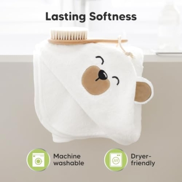KeaBabies Baby Hooded Towel - Soft, Durable & Adorable