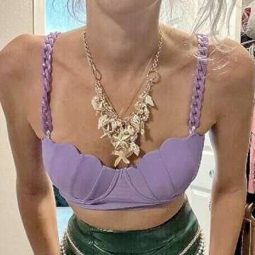 2 PCS Seashell Necklace Gold Beach Charm Necklace for Women Adjustable Layered Shell Necklace Beach Essentials Gifts Summer Outfits for Women