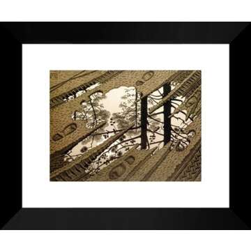 Puddle 20x24 Framed Art Print by M.C. Escher