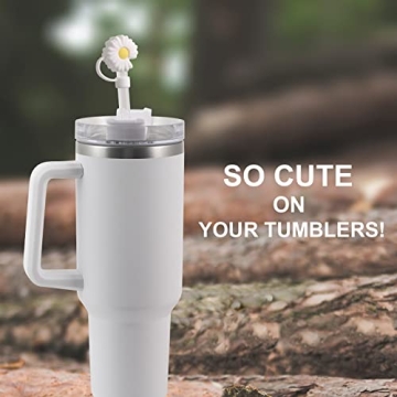 MLKSI 4 Pack Straw Covers for Stanley Tumblers - Eco-Friendly