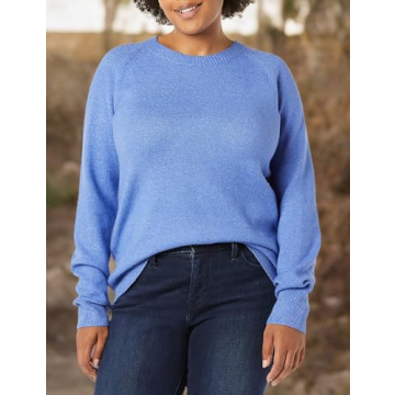 Classic Soft Touch Long-Sleeve Crewneck Sweater for Women