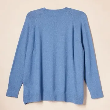 Classic Soft Touch Long-Sleeve Crewneck Sweater for Women
