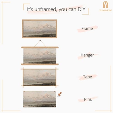 Vintage Farmhouse Canvas Wall Art for Bedroom Decor