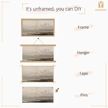 Vintage Farmhouse Canvas Wall Art for Bedroom Decor