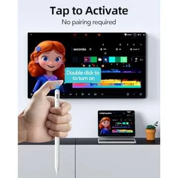 Stylus Pen for iPad with Palm Rejection, Active Pencil 2nd Generation Compatible with Apple iPad Pro 11/12.9‘’ (2018-2024), iPad 10th/9th/8th/7th/6th Gen, iPad Mini 5/6th Gen,iPad Air 3rd/4th/5th Gen