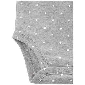Carter's Unisex Babies' Long-Sleeve Bodysuit Pack of 5 - Grey/White, 6-9 Months