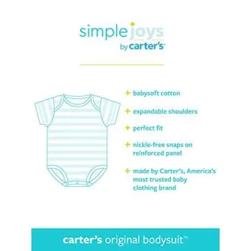 Carter's Long-Sleeve Bodysuit Pack for Infants 6-9 Months