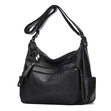 Artwell Fashion Crossbody Bag for Women - Stylish Soft PU Leather Multi Pocket Hobo Tote