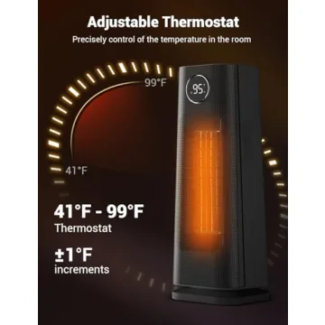 Wind Talk 1500W Space Heater with Remote Control for Cozy Warmth