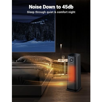 Wind Talk 1500W Space Heater with Remote Control for Cozy Warmth