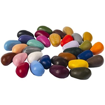 Crayon Rocks - 32 Count Ergonomic Crayons for Kids