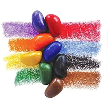 Crayon Rocks - 32 Count Ergonomic Crayons for Kids