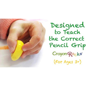 Crayon Rocks - 32 Count Ergonomic Crayons for Kids